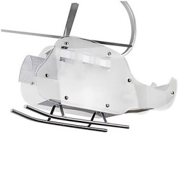 Eenvoudige kinderlamp Cartoon glazen helikopterlamp