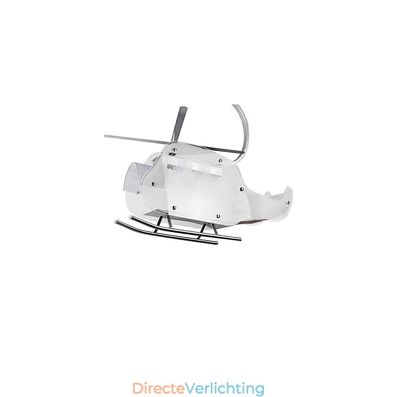 Eenvoudige kinderlamp Cartoon glazen helikopterlamp