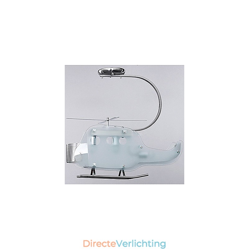 Eenvoudige kinderlamp Cartoon glazen helikopterlamp