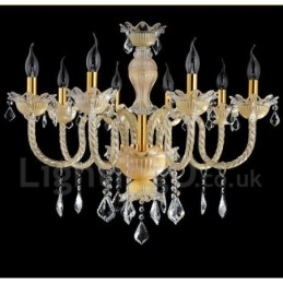 Kristal Luxe Moderne Hedendaagse Hangende Kaars Kroonluchter