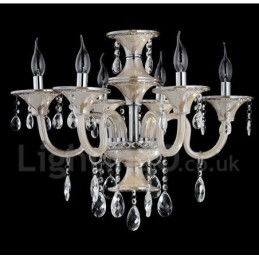 Kristal Luxe Moderne Hedendaagse Hangende Kaars Kroonluchter