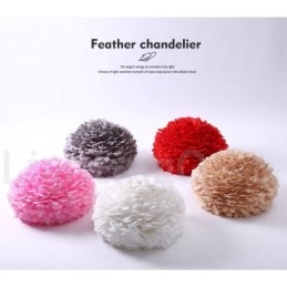 Multi Colours Feather Kroonluchter Moderne Hedendaagse Hanglamp