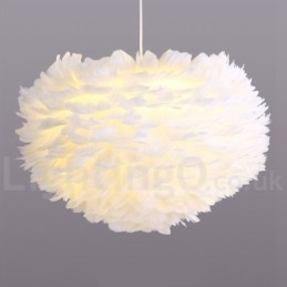 Multi Colours Feather Kroonluchter Moderne Hedendaagse Hanglamp