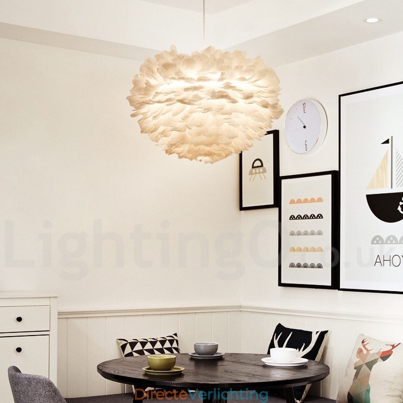 Multi Colours Feather Kroonluchter Moderne Hedendaagse Hanglamp