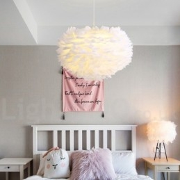 Multi Colours Feather Kroonluchter Moderne Hedendaagse Hanglamp