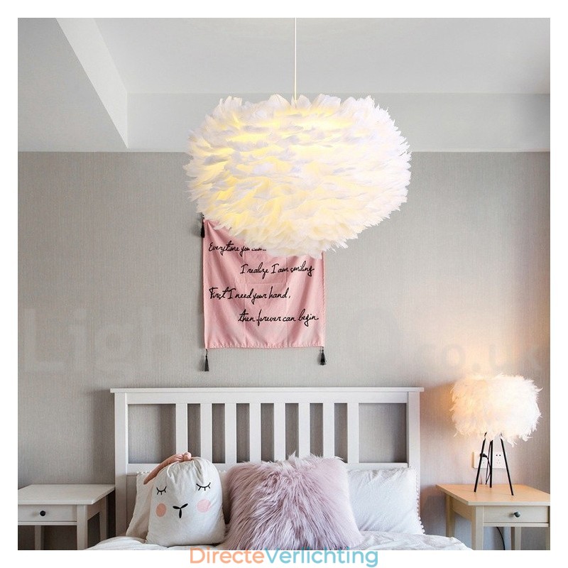 Multi Colours Feather Kroonluchter Moderne Hedendaagse Hanglamp