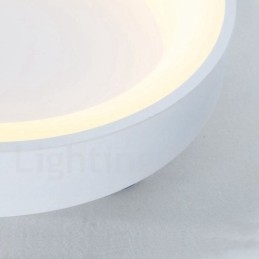 Dimbare ronde plafondlamp van hout met meerdere kleuren en acryl kap Plafondlamp in Scandinavische stijl