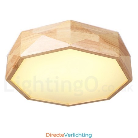 Dimbare plafondlamp van hout met acryl kap Plafondlamp in Scandinavische stijl Dimbare plafondlamp van hout met acryl kap Plafondlamp in Scandinavische stijl
