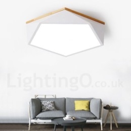 Dimbare Macaron Multi Colours Houten Plafondlamp met Acryl Kap Plafondlamp Scandinavische Stijl
