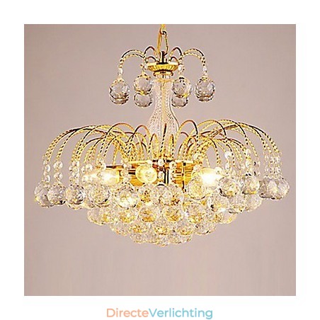 Europese stijl luxe 3-lichts kroonluchter met kristallen bollen Europese stijl luxe 3-lichts kroonluchter met kristallen bollen