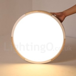 Dimbare Macaron Multi Colours Hout Ultradunne Plafondlamp met Acryl Kap Plafondlamp Scandinavische Stijl