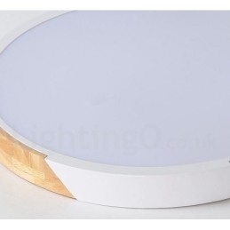 Dimbare Macaron Multi Colours Hout Ultradunne Plafondlamp met Acryl Kap Plafondlamp Scandinavische Stijl