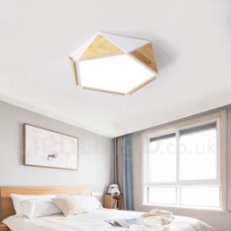 Dimbare Macaron Multi Colours Houten Plafondlamp met Acryl Kap Plafondlamp Scandinavische Stijl