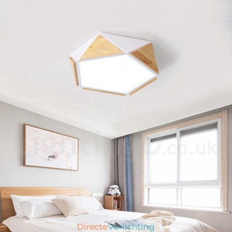 Dimbare Macaron Multi Colours Houten Plafondlamp met Acryl Kap Plafondlamp Scandinavische Stijl Dimbare Macaron Multi Colours Houten Plafondlamp met Acryl Kap Plafondlamp Scandinavische Stijl