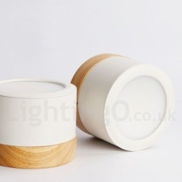Houten moderne design mini plafondlamp met acryl kap speciaal voor Kan ook gebruikt worden als wandlamp