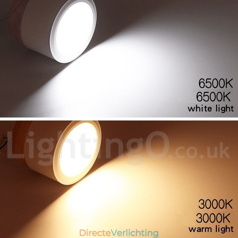 Houten moderne design mini plafondlamp met acryl kap speciaal voor Kan ook gebruikt worden als wandlamp