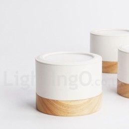 Houten moderne design mini plafondlamp met acryl kap speciaal voor Kan ook gebruikt worden als wandlamp