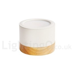 Houten moderne design mini plafondlamp met acryl kap speciaal voor Kan ook gebruikt worden als wandlamp