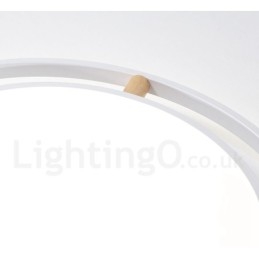 Dimbare Macaron Ultradunne Multi Colours Houten Ronde Plafondlamp met Acryl Kap Plafondlamp Scandinavische Stijl