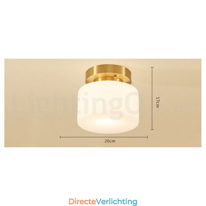 Retro Vintage Plafondlamp met Kap