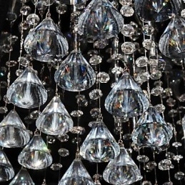 Traditionele klassieke kristallen chromen metalen kroonluchter