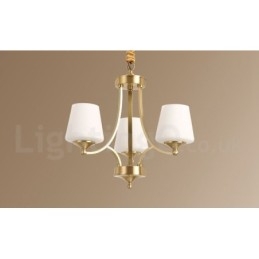 Grote luxe rustieke retro vintage kroonluchter van puur messing met glazen kappen