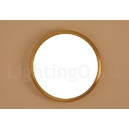 Ultradunne dimbare moderne eigentijdse Scandinavische stijl plafondlampen van messing met acryl kap, kunnen ook als wandlamp worden gebruikt