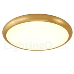 Ultradunne dimbare moderne eigentijdse Scandinavische stijl plafondlampen van messing met acryl kap, kunnen ook als wandlamp worden gebruikt