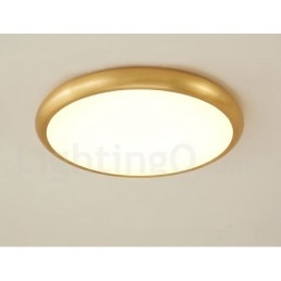 Ultradunne dimbare moderne eigentijdse Scandinavische stijl plafondlampen van messing met acryl kap, kunnen ook als wandlamp worden gebruikt