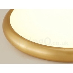 Ultradunne dimbare moderne eigentijdse Scandinavische stijl plafondlampen van messing met acryl kap, kunnen ook als wandlamp worden gebruikt