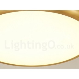 Ultradunne dimbare moderne eigentijdse Scandinavische stijl plafondlampen van messing met acryl kap, kunnen ook als wandlamp worden gebruikt