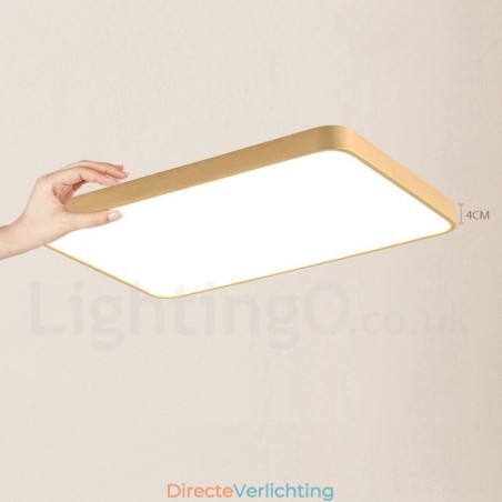 Ultradunne rechthoekige dimbare moderne eigentijdse Scandinavische stijl plafondlampen van messing met acryl kap. Kan ook als wandlamp worden gebruikt. Ultradunne rechthoekige dimbare moderne eigentijdse Scandinavische stijl plafondlampen van messing met acryl kap. Kan ook als wandlamp worden gebruikt.
