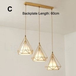 Rustieke Lodge Nordic Stijl Hanglamp van Zuiver Messing met Stoffen Kap