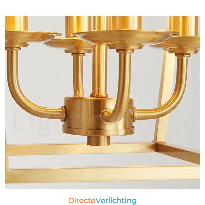 Puur messing rustieke lodge hanglamp in Scandinavische stijl