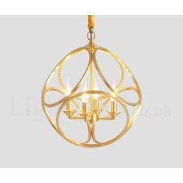 Puur messing rustieke lodge hanglamp in Scandinavische stijl