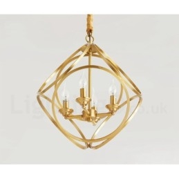 Puur messing rustieke lodge hanglamp in Scandinavische stijl