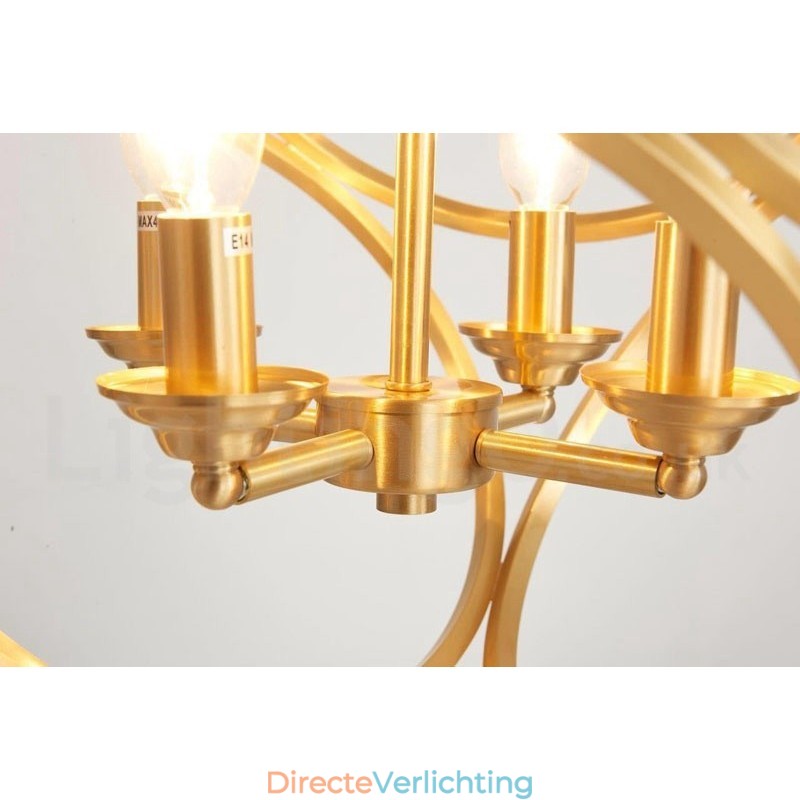 Puur messing rustieke lodge hanglamp in Scandinavische stijl