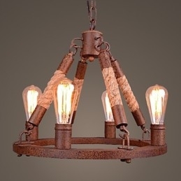 Vintage touw hanglamp loft creatieve industriële lamp Amerikaanse stijl decoratie