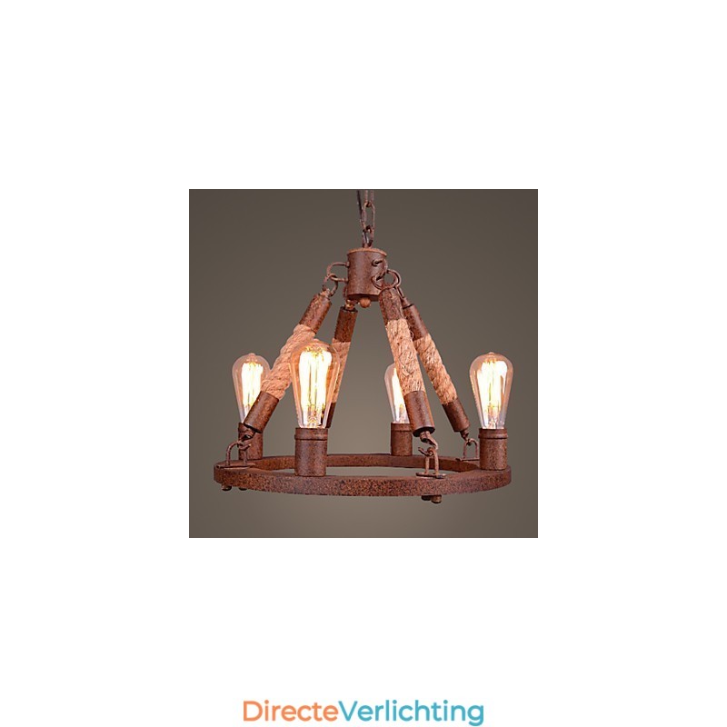 Vintage touw hanglamp loft creatieve industriële lamp Amerikaanse stijl decoratie