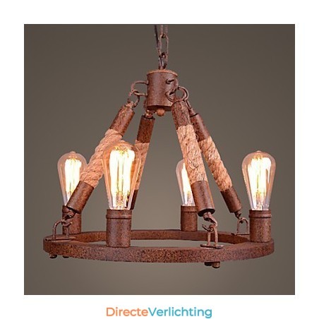 Vintage touw hanglamp loft creatieve industriële lamp Amerikaanse stijl decoratie Vintage touw hanglamp loft creatieve industriële lamp Amerikaanse stijl decoratie