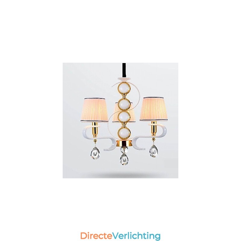 Stoffen kroonluchter 3-lichts moderne minimalistische hoogwaardige lamp