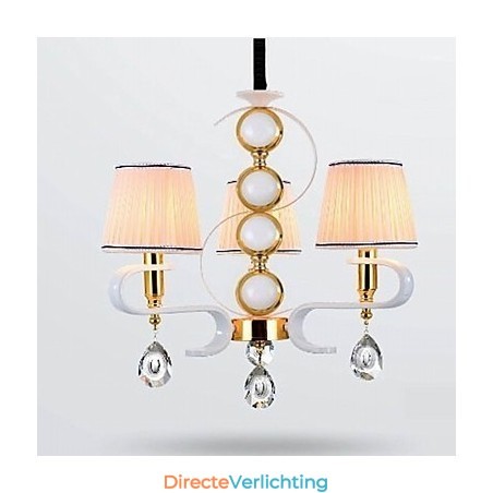 Stoffen kroonluchter 3-lichts moderne minimalistische hoogwaardige lamp Stoffen kroonluchter 3-lichts moderne minimalistische hoogwaardige lamp
