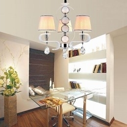 Stoffen kroonluchter 3-lichts moderne minimalistische hoogwaardige lamp