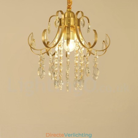 Puur messing rustieke lodge Scandinavische stijl plafondlampen met kristallen Puur messing rustieke lodge Scandinavische stijl plafondlampen met kristallen
