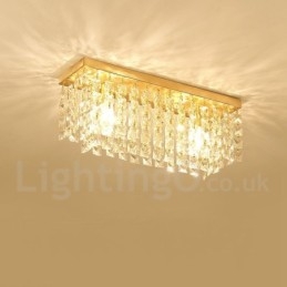 Puur messing rustieke lodge Scandinavische stijl plafondlampen met kristallen