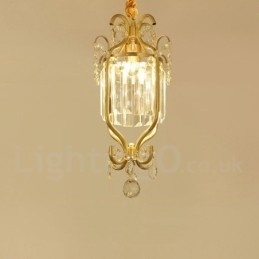 Puur messing rustieke lodge Scandinavische stijl plafondlampen met kristallen