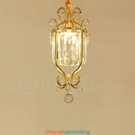 Puur messing rustieke lodge Scandinavische stijl plafondlampen met kristallen Puur messing rustieke lodge Scandinavische stijl plafondlampen met kristallen