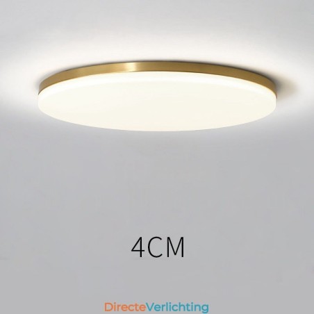 Messing ultradunne ronde dimbare moderne eigentijdse Scandinavische stijl plafondlampen met acryl kap kunnen ook als wandlamp worden gebruikt Messing ultradunne ronde dimbare moderne eigentijdse Scandinavische stijl plafondlampen met acryl kap kunnen ook als wandlamp worden gebruikt