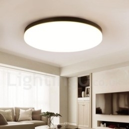 Ultradunne ronde dimbare moderne eigentijdse Scandinavische stijl plafondlampen met acryl kap kunnen ook als wandlamp worden gebruikt