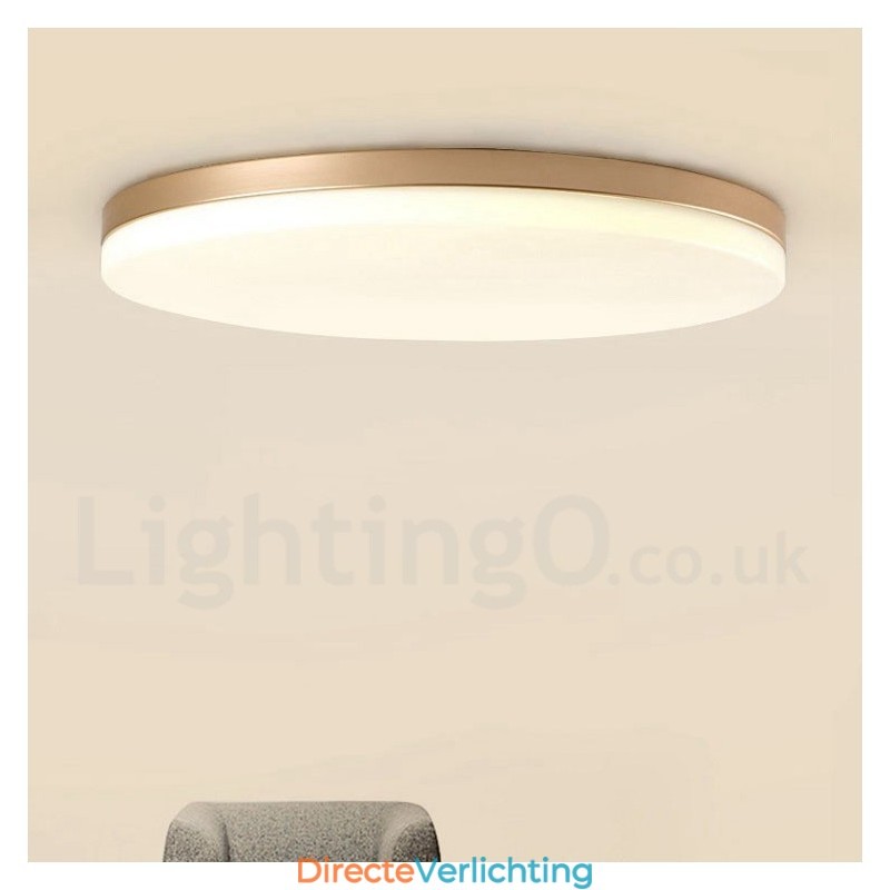 Ultradunne ronde dimbare moderne eigentijdse Scandinavische stijl plafondlampen met acryl kap kunnen ook als wandlamp worden gebruikt